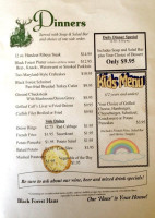 Black Forest Haus menu