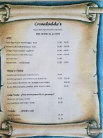 Crawdaddys menu