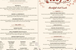 Izzy's 33 menu