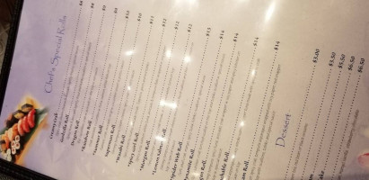 Umi Japanese Cuisine menu