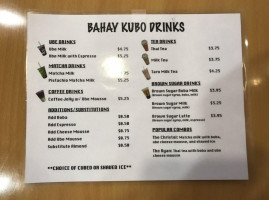 Bahay Kubo menu
