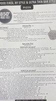 850 Wood Fired menu