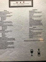 Nautical Whimsey Italian Bistro and Wine Bar menu