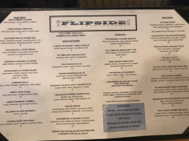 The Flipside menu