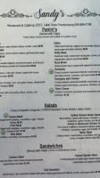 Sandys Star City Cafe Catering menu