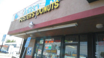 Fosters Donuts Made Served By People Who Care outside