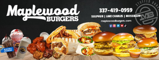 Maplewood Burgers Moss Bluff food