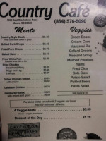Country Cafe, LLC menu