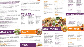 Vitality Bowls San Diego menu