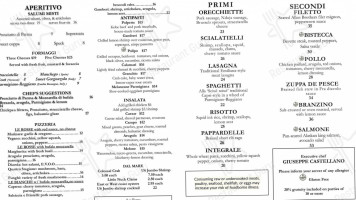 Gallo Family menu