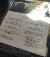 Driftwood And Grill menu