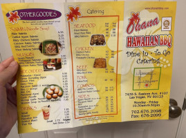 Ohana Hawaiian Bbq food