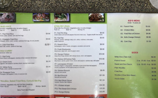 Lotus Thai Cafe menu