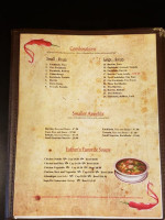 Esther's Mexican menu