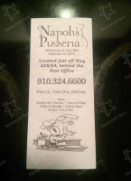 Napoli's Pizzeria menu