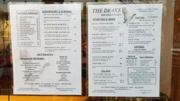 The Drake And Kitchen menu