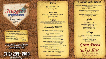 Slugger's Pizzeria menu