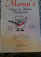 Mama's Pizza Italian menu