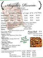 Angela's Pizzeria menu