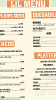 Gringo's Mexican Shore Shack menu