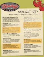 Minsky's Pizza menu