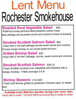 Rochester Smokehouse Bbq menu