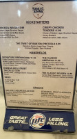 Sam Adams Atlanta Brew House menu