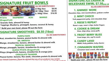 Prince House Middletown: Poke Açaí Pitaya Bowl Smoothies Boba Tea Milkshakes Ice Cream Salad Frozen Drinks menu
