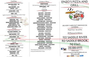 Enzo's Pizza And Grill menu