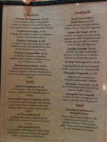 Casa Benedetto's menu