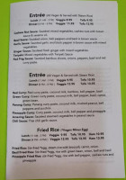 Veggie Thai Cafe menu