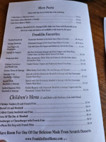 Franklin menu