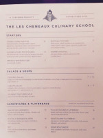 Les Cheneaux Culinary School menu