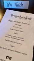Harrison-smith House menu