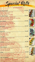 Dong's Sushi And Asian Food menu