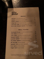 Shu Shop menu