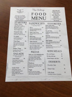 The Hilltop menu