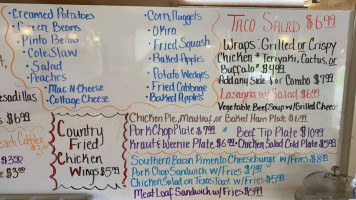 Country Corner Cafe menu