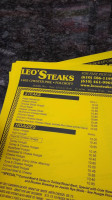 Leo's Steak Shop menu
