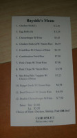 Bayside menu