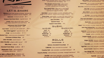 Abhi Eatery And (mountain Brook) menu