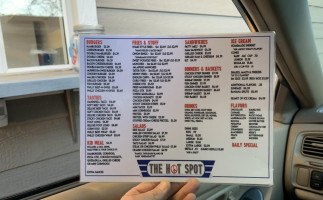 The Hot Spot menu