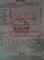 Matt's Steak House menu