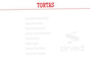 Tacos Mexico Restaurant Bar menu
