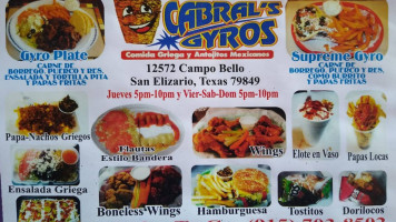 Cabral's Gyros food