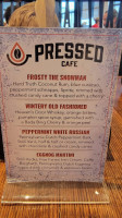Pressed Cafe menu