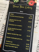 Buuz Thai Eatery menu