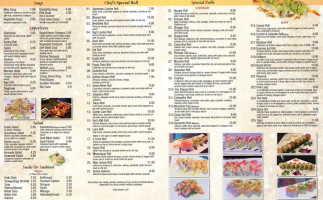 Japanese Cuisine menu