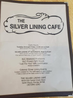 The Silver Lining Cafe menu