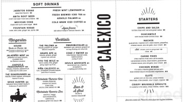 Calexico menu